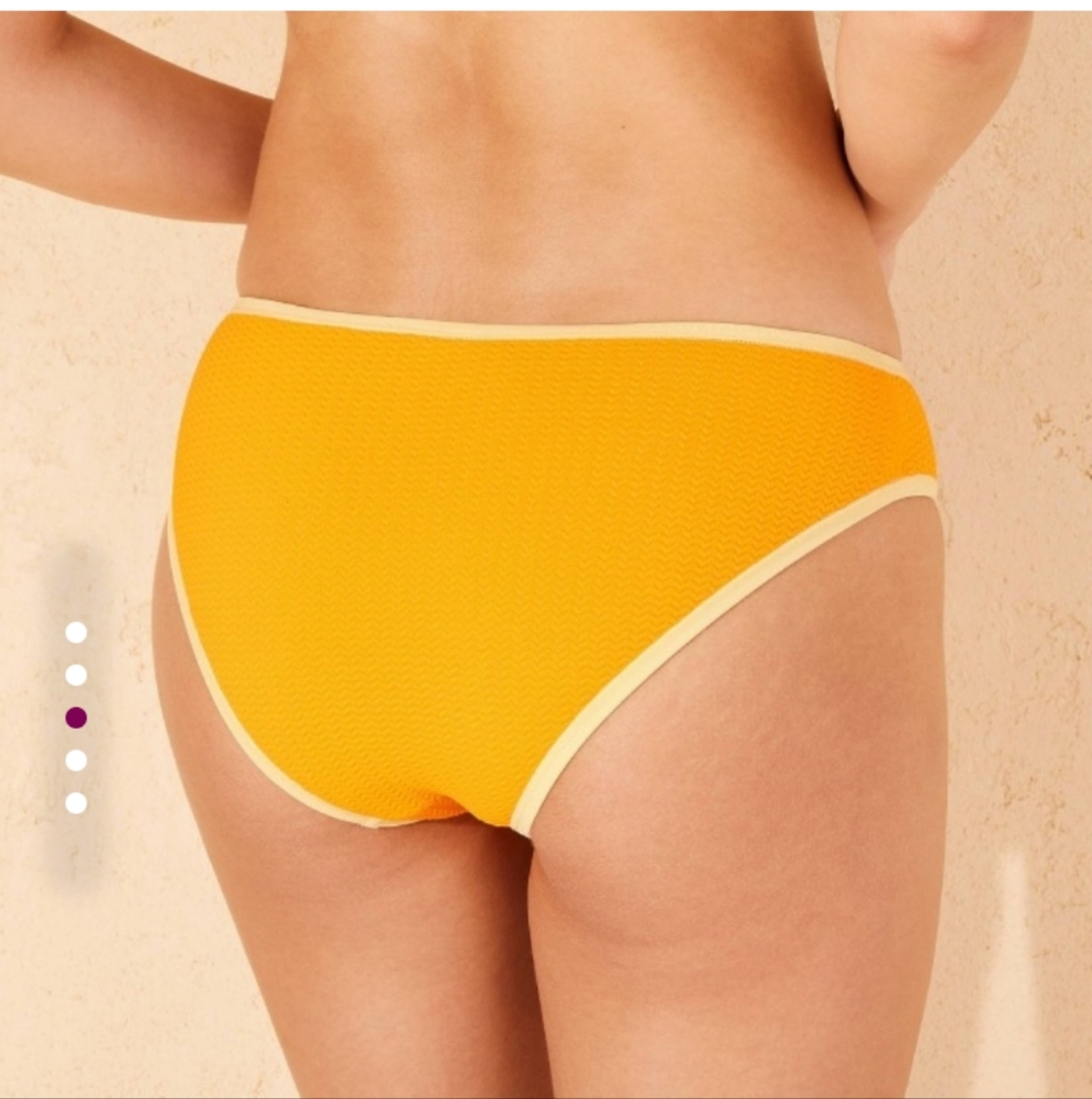 Orange and Yellow Trim Low Rise Medium Seat Bottom